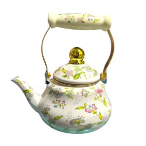 TETERA ENLOZADA DISEÑO FLORAL