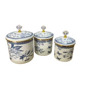 Jgo de especieros enlozados Pájaro azul 3 pcs