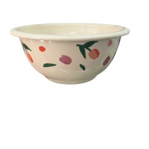 BOWL ENLOZADO FLORES 14 CM