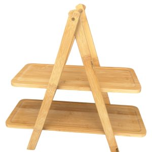 Exhibidor madera 2 niveles