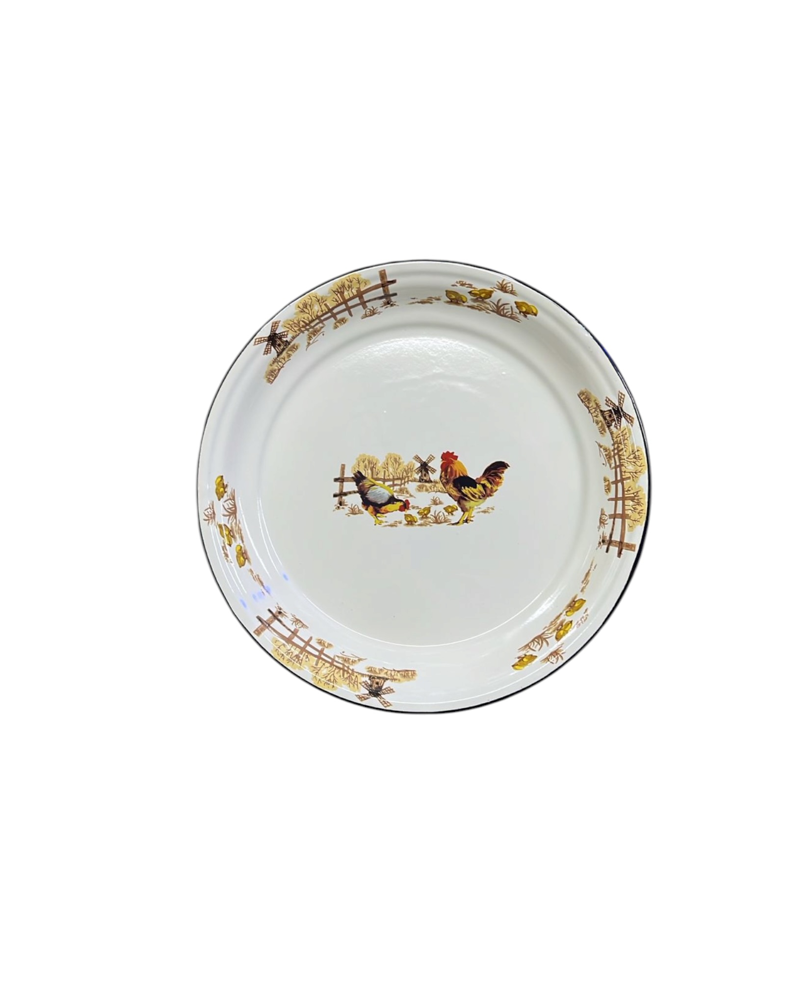 Plato enlozado Gallo 30 cm