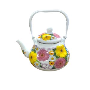 Tetera enlozada primavera
