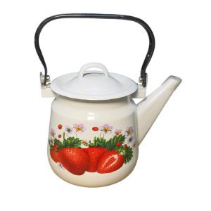 Tetera enlozada frutilla 1.5L mango negro