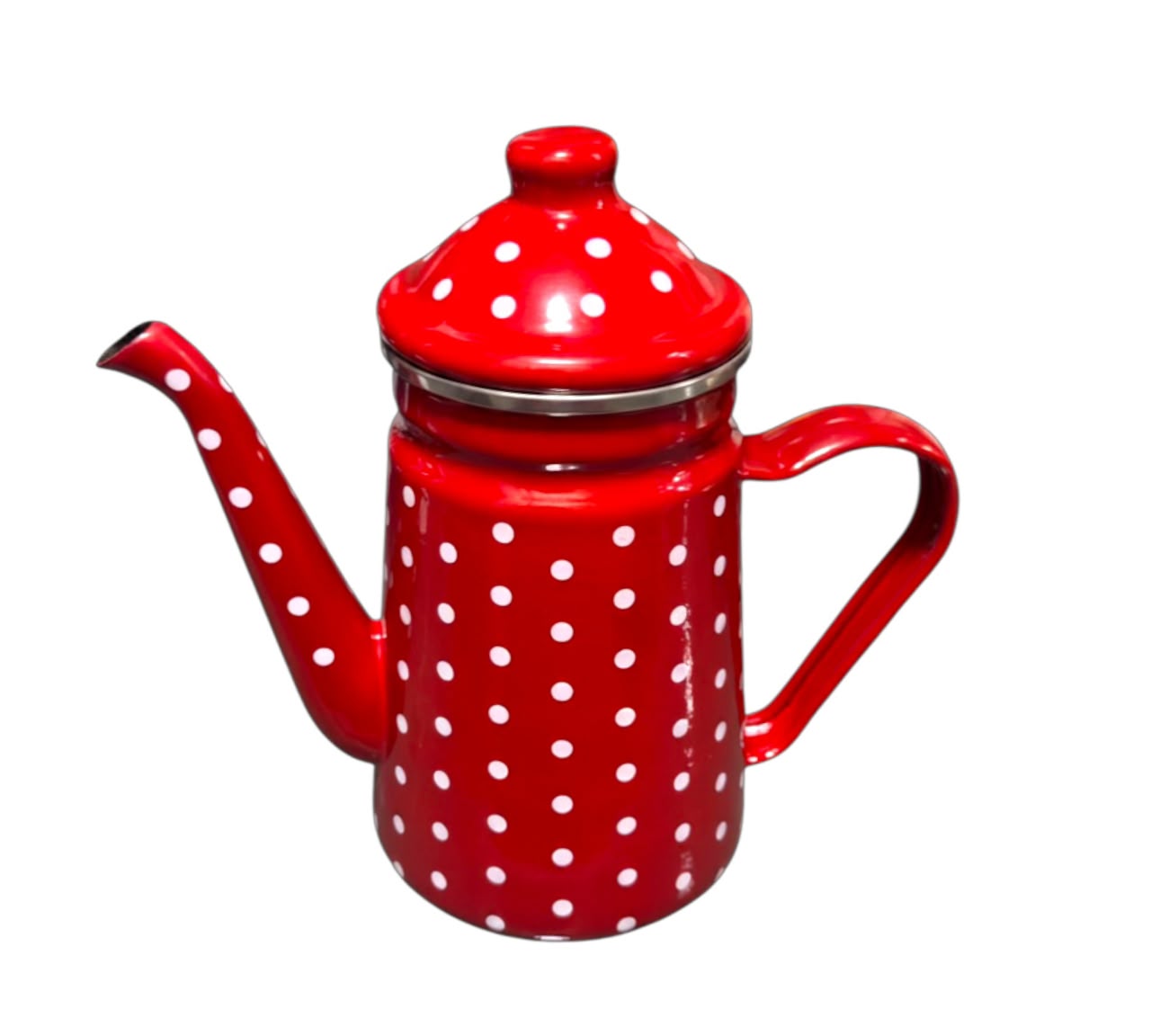 Tetera enlozada 1.2L rojo punto - Imagen 3