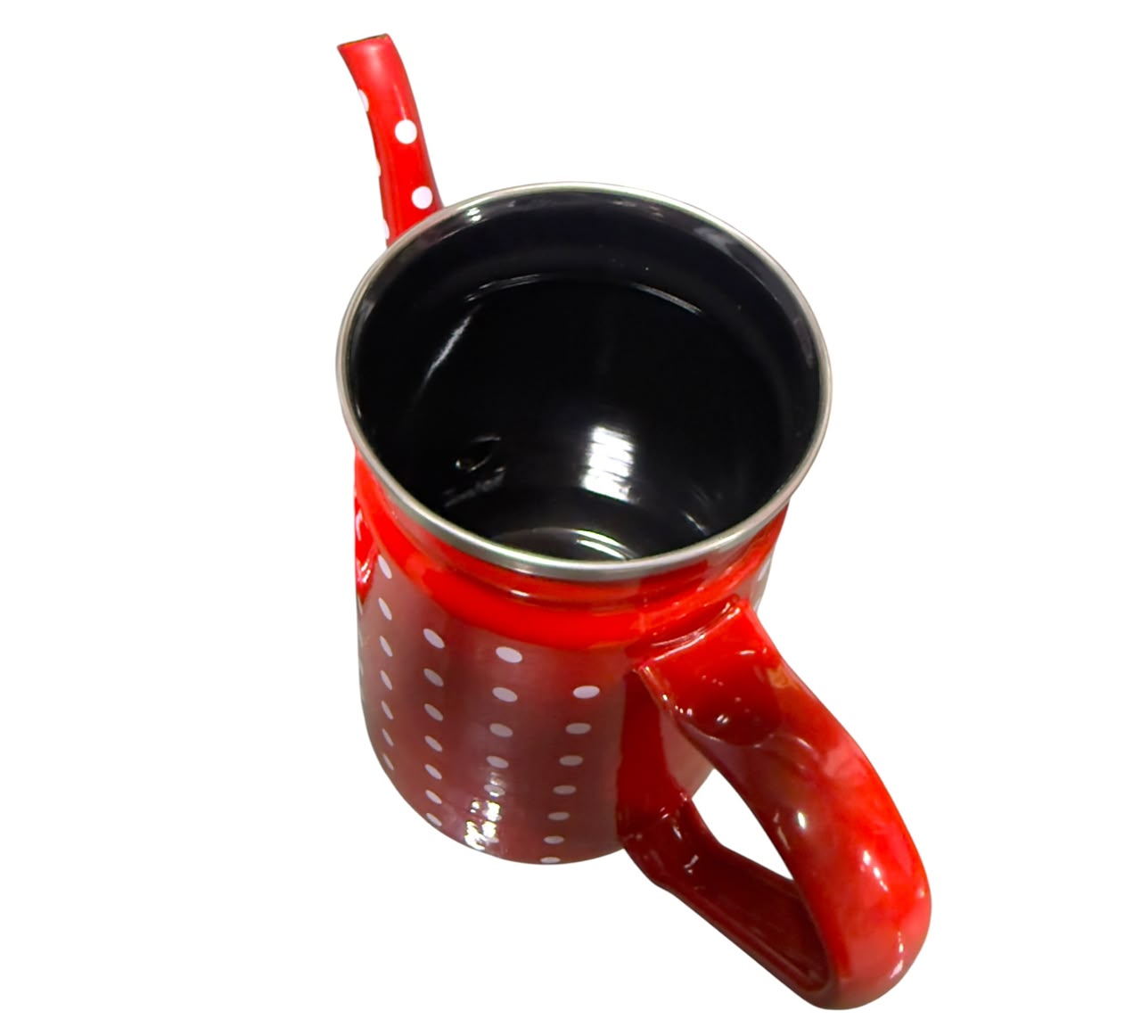 Tetera enlozada 1.2L rojo punto - Imagen 4