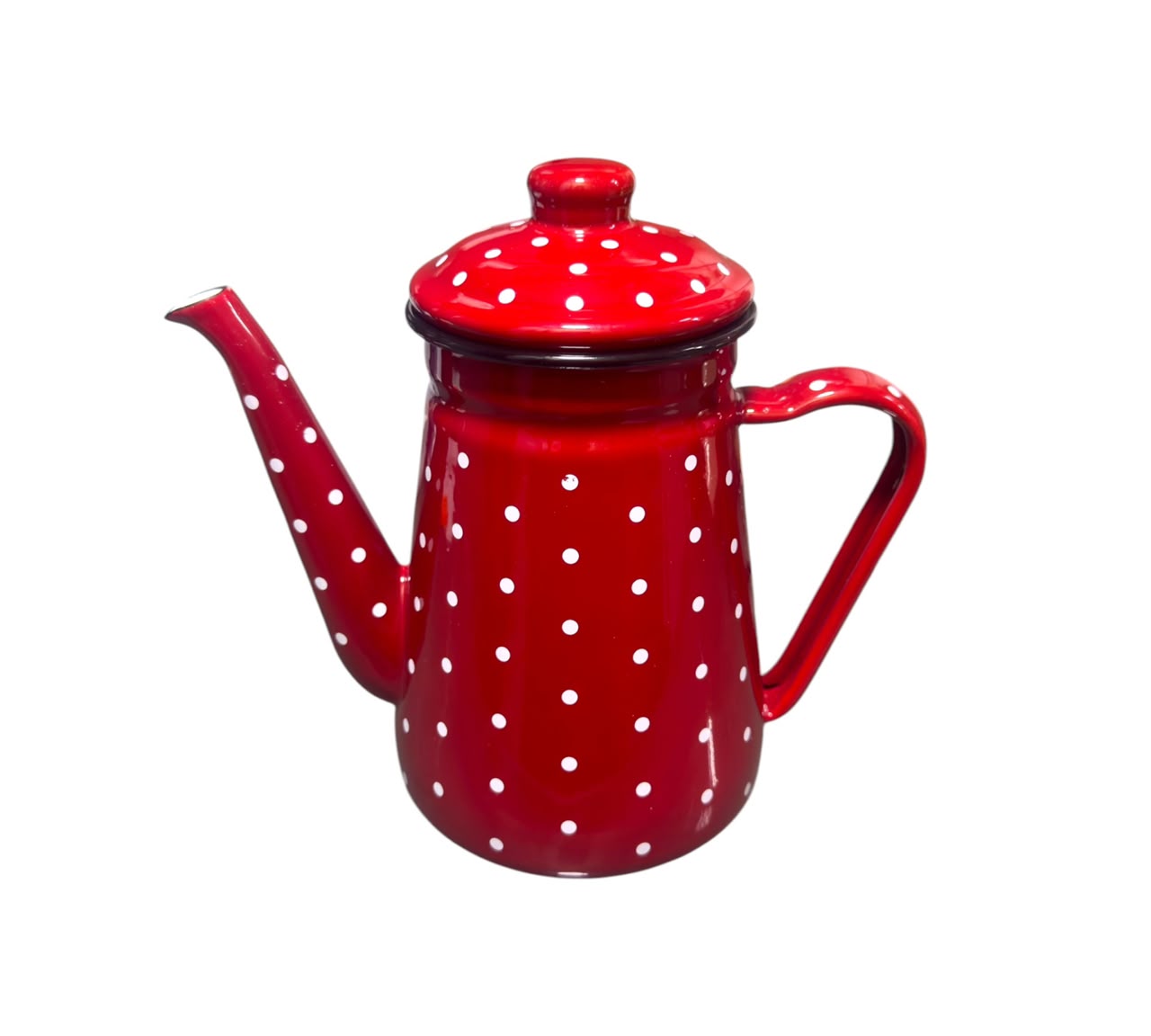 Tetera enlozada 1.2L rojo punto - Imagen 5